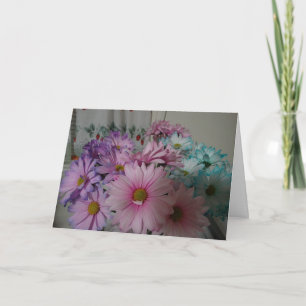 Pastel Trio Bloemen Boeket Kaart