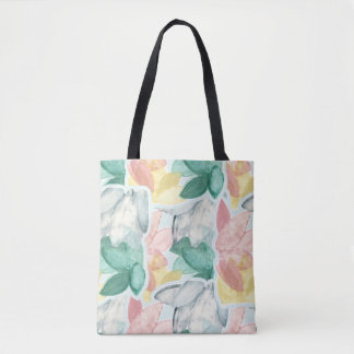 Pastel Tropical Leaves - Overlapping Draagtas