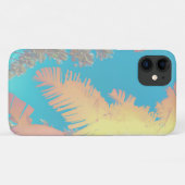 Pastel Tropical Vibes Palms iPhone 11 Coque (Dos (Horizontal))