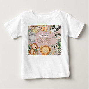 Pastel Tropical Wild One Oerwoud Safari Dieren