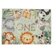 Pastel Tropical Wild One Oerwoud Safari Dieren Groot Cadeauzakje (Achterkant)