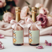 Pastel Tropisch Baby shower Oerwoud Safari Dieren Wijn Etiket