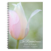 Pastel Tulip Spring Funeral Memorial Livre d'or (Devant)