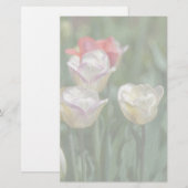 Pastel Tulips Briefpapier (Voorkant / Achterkant)