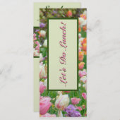 PASTEL TULIPS/"LET'S DO LUNCH"/ KAART (Voorkant / Achterkant)