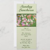 PASTEL TULIPS/"LET'S DO LUNCH"/ KAART (Achterkant)