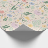 Pastel tulp ontwerp cadeaupapier (Hoek)