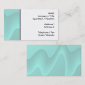 Pastel Turquoise Abstract Swirl Afbeelding. Visitekaartje (Voorkant / Achterkant)