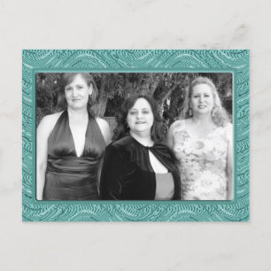 pastel turquoise lijst briefkaart