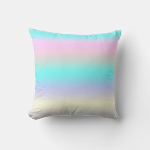 Pastel Turquoise Pink Abstract Art Cushion Pillow Kussen