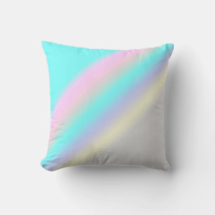Pastel Turquoise rose Abstrait Coussin de coussin