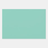 Pastel Turquoise & Witte Chevron Huwelijk Verjaard Inpakpapier Vel (Voorkant 3)