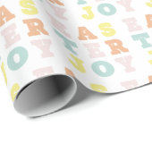 Pastel Tyography Easter Joy Cadeaupapier (Rol Hoek)