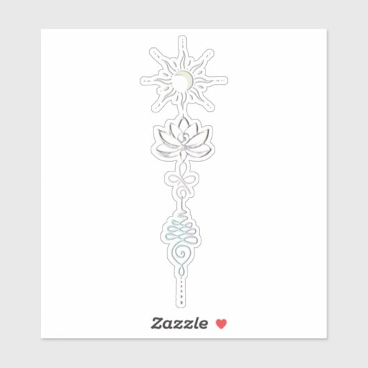Pastel Unalome Groep Sticker (Vel)