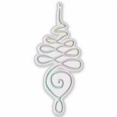 Pastel Unalome  Sticker (Voorkant)