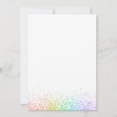 Pastel Unicorn Anniversaire Invitation Anniversair (Dos)