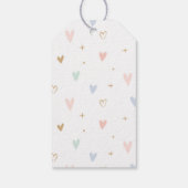 Pastel Unicorn Birthday Cadeaulabel (Achterkant)