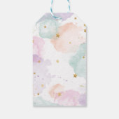 Pastel Unicorn Birthday Dank u Cadeaulabel (Achterkant)