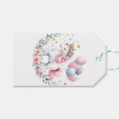 Pastel Unicorn Cadeaulabel (Voorkant (Horizontaal))