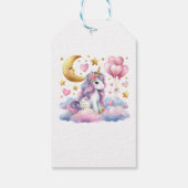 Pastel Unicorn Cadeaulabel (Achterkant)