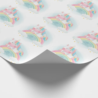 pastel Unicorn Cadeaupapier