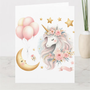 Pastel Unicorn Kaart