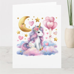 Pastel Unicorn Kaart