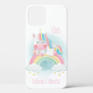 Pastel Unicorn Name Unicorns Rainbows iPhone 12 Pro Hoesje