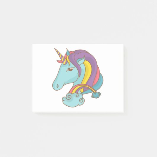 Pastel Unicorn Post-it® Notes (Voorkant)