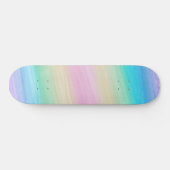 Pastel Unicorn Rainbow Waterverf #2 Skateboard (Horizontaal)