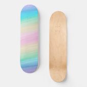 Pastel Unicorn Rainbow Waterverf #2 Skateboard (Voorkant)