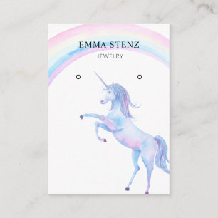 Pastel Unicorn-regenboog ・ Verdien een DisplayCard Visitekaartje