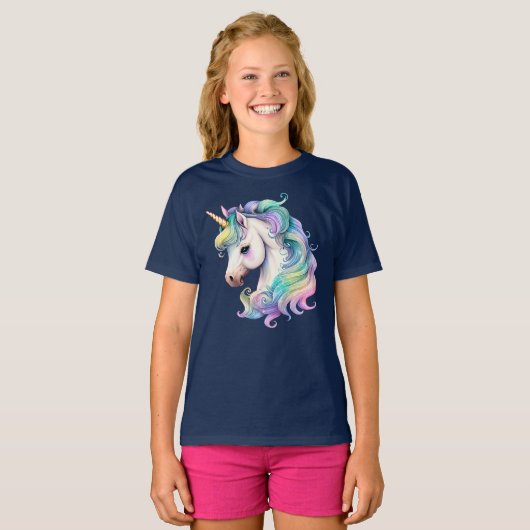 Pastel Unicorn T-shirt (Voorkant volledig)