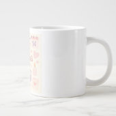 Pastel Valentine's Day Mug  Extra Grote Beker (Rechts)