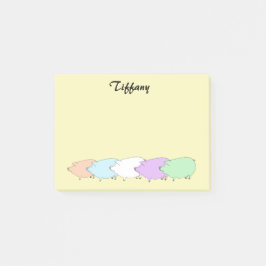 Pastel Varkensparade gepersonaliseerd Post-it® Notes