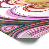 Pastel Veer FRACTAL Poster (Hoek)