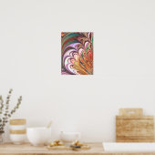 Pastel Veer FRACTAL Poster (Keuken)