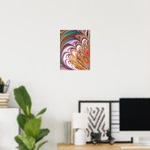 Pastel Veer FRACTAL Poster (Thuiskantoor)