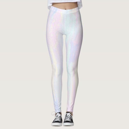Pastel verfstreken leggings (Voorkant)