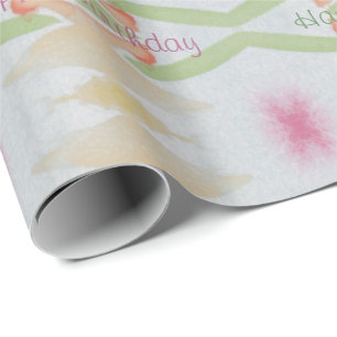 Pastel Verjaardag Wrapping Papier