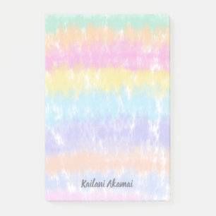  Pastel Verkleurde kleurstof Waterverf Stripes Naa Post-it® Notes