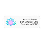 Pastel Vibes Lotus Flower Return Label (Voorkant)