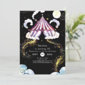 Pastel Vibrant Circus Verjaardag Kaart (Staand voorkant)