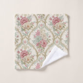 Pastel Victorian Towel Elegant Floral Bath Decor (Gant de toilette)
