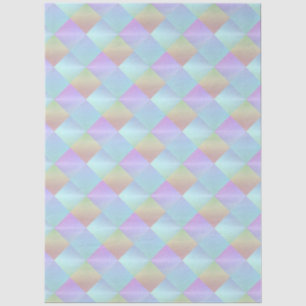 Pastel Vierkantjes Patroon Tissuepapier