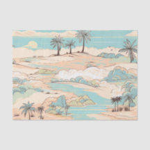 Pastel vintage strandpatroon