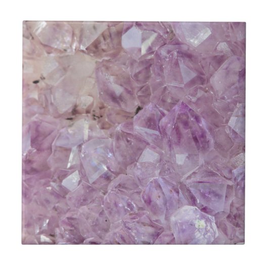 Pastel Violet Crystal Quartz Tegeltje (Voorkant)