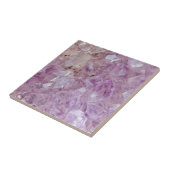 Pastel Violet Crystal Quartz Tegeltje (Zijkant)