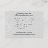 pastel violet damassé pois désirant des cartes (Dos)