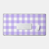 Pastel violet et blanc plaid (Clavier et souris)